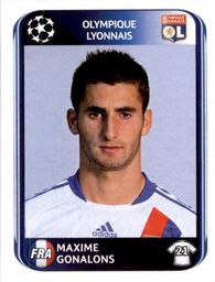 2010-11 Panini UEFA Champions League Stickers #79 Maxime Gonalons Front