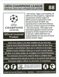 2010-11 Panini UEFA Champions League Stickers #88 Bafetimbi Gomis Back