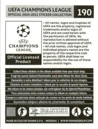 2010-11 Panini UEFA Champions League Stickers #190 James Beattie Back