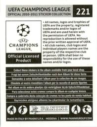 2010-11 Panini UEFA Champions League Stickers #221 Seydou Keita Back