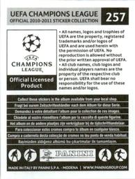 2010-11 Panini UEFA Champions League Stickers #257 Dame N'Doye Back