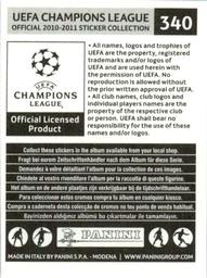 2010-11 Panini UEFA Champions League Stickers #340 Tomas Costa Back