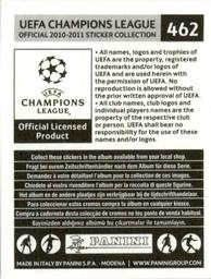 2010-11 Panini UEFA Champions League Stickers #462 Luis Suarez Back