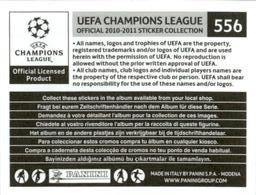 2010-11 Panini UEFA Champions League Stickers #556 2007-08 Manchester United - Legends Back
