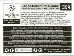 2010-11 Panini UEFA Champions League Stickers #559 2004-05 Liverpool - Legends Back