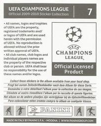2009-10 Panini UEFA Champions League Stickers #7 Martin Demichelis Back