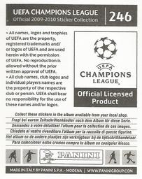 2009-10 Panini UEFA Champions League Stickers #246 Juanito Back