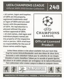 2009-10 Panini UEFA Champions League Stickers #248 Luis Perea Back