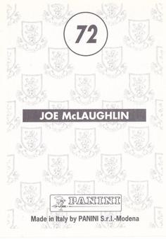 1996 Panini Scottish Premier League #72 Joe McLaughlin Back