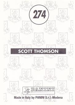 1996 Panini Scottish Premier League #274 Scott Thomson Back