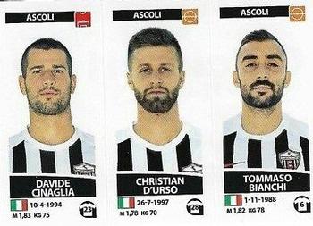 2017-18 Panini Calciatori Stickers #569 Davide Cinaglia / Christian D'Urso / Tommaso Bianchi Front