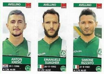 2017-18 Panini Calciatori Stickers #575 Anton Krešic / Emanuele Suagher / Simone Rizzato Front