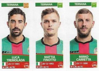 2017-18 Panini Calciatori Stickers #713 Luca Tremolada / Mattia Finotto / Mirko Carretta Front