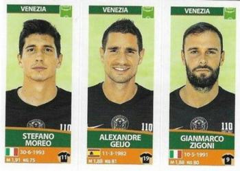 2017-18 Panini Calciatori Stickers #722 Stefano Moreo / Alexandre Geijo / Gianmarco Zigoni Front