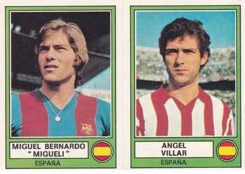1977-78 Panini Euro Football 78 #91 Miguel Bernardo Migueli / Angel Villar Front
