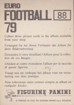 1978-79 Panini Euro Football 79 #88 Ray Clemence Back