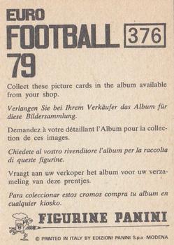 1978-79 Panini Euro Football 79 #376 Quini Back