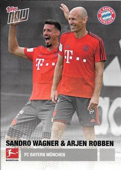 2018 Topps Now Road to Kickoff: FC Bayern Munchen #KO-13 Sandro Wagner / Arjen Robben Front