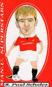 2000 Sportraits Manchester United Superstars #8 Paul Scholes Front