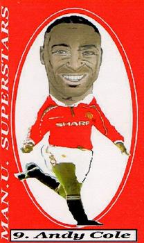 2000 Sportraits Manchester United Superstars #9 Andy Cole Front