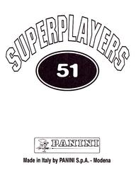 1998 Panini Superplayers 98 #51 Colin Calderwood Back