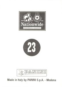 1997 Panini 1st Division  #23 Barry Horne Back