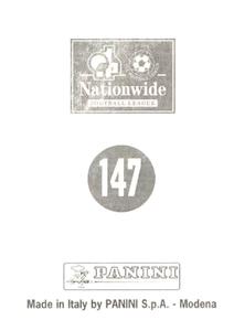 1997 Panini 1st Division  #147 Neil Adams Back