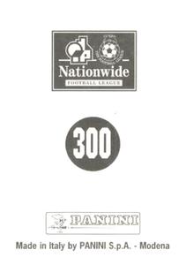 1997 Panini 1st Division  #300 David White Back