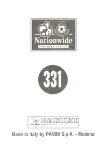 1997 Panini 1st Division  #331 Ian Culverhouse Back