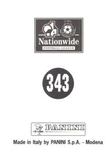 1997 Panini 1st Division  #343 Badge Back
