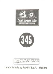 1997 Panini 1st Division  #345 Ged Brannan Back