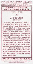 1997 Card Collectors 1935 Wills's Association Footballers (Reprint) #10 Jackie Coulter Back