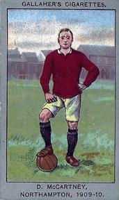 1910 Gallaher Association Football Club Colours #5 Dave McCartney Front