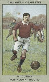 1910 Gallaher Association Football Club Colours #7 Michael Curran Front