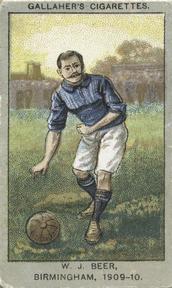 1910 Gallaher Association Football Club Colours #10 Billy Beer Front