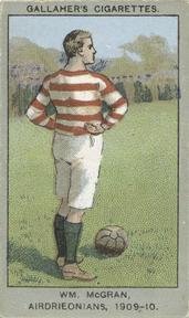 1910 Gallaher Association Football Club Colours #14 Willie McGran Front