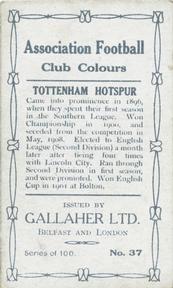 1910 Gallaher Association Football Club Colours #37 Daniel Steel Back