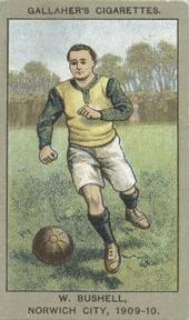 1910 Gallaher Association Football Club Colours #39 Billy Bushell Front