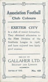 1910 Gallaher Association Football Club Colours #49 Bob Watson Back