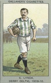 1910 Gallaher Association Football Club Colours #84 C. Lynch Front