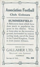 1910 Gallaher Association Football Club Colours #86 D. Williamson Back