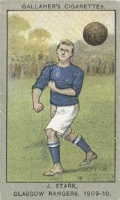 1910 Gallaher Association Football Club Colours #91 James Stark Front