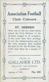 1910 Gallaher Association Football Club Colours #93 R. Robertson Back
