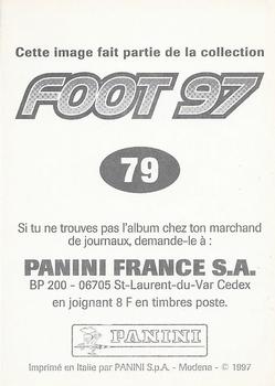 1996-97 Panini Foot 97 #79 Vincent Candela Back