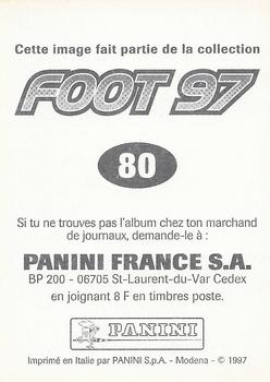 1996-97 Panini Foot 97 #80 Jerome Foulon Back