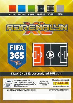 2018-19 Panini Adrenalyn XL FIFA 365 #173 Giorgio Chiellini Back