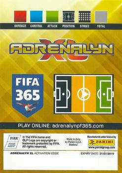 2018-19 Panini Adrenalyn XL FIFA 365 #277 Edwin Cardona Back