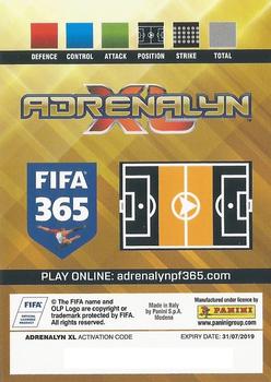 2018-19 Panini Adrenalyn XL FIFA 365 #373 Kevin De Bruyne Back