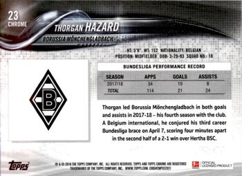 2018-19 Topps Chrome Bundesliga #23 Thorgan Hazard Back