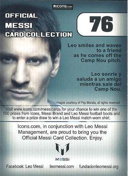 2013 Icons Official Messi Card Collection (UK/Spain) #76 Lionel Messi Back